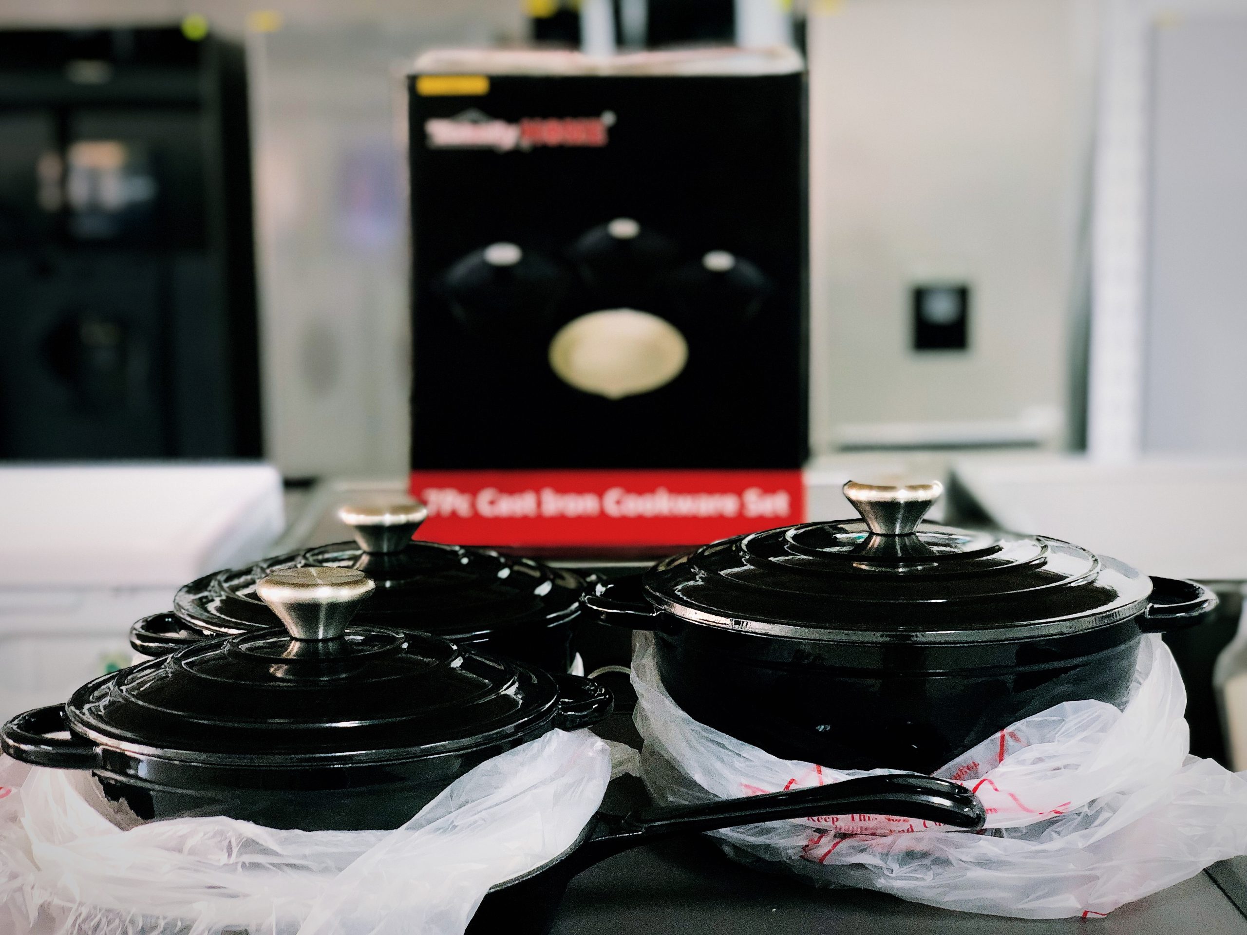 7 Piece Cast Iron Cookware Set Appliance & Furniture King