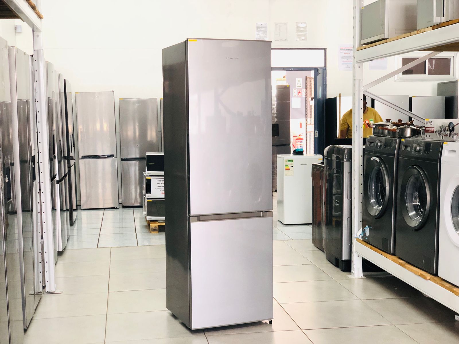 Hisense 269L Inox Combi Fridge H359BI Appliance & Furniture King