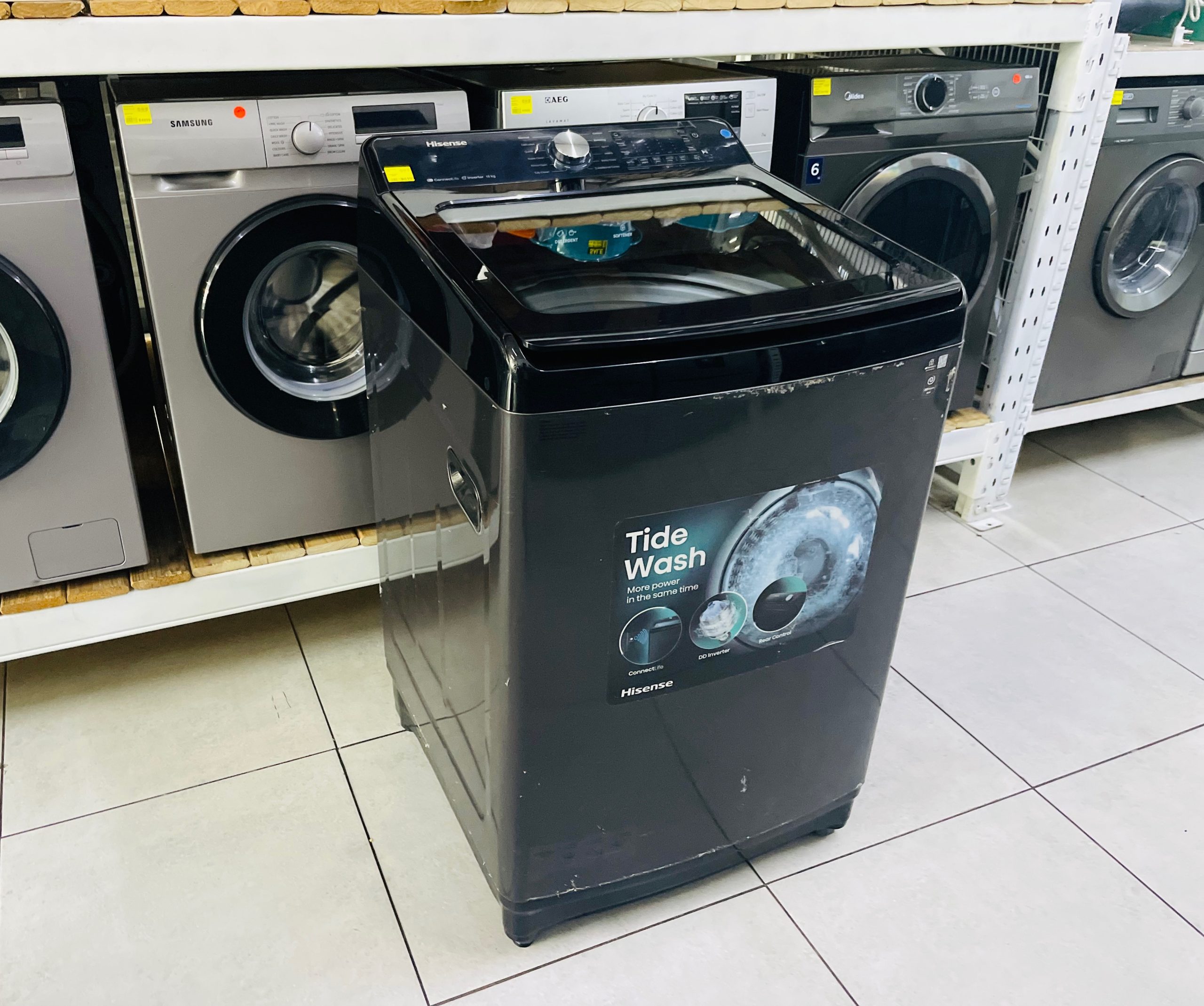 18kg Hisense WT5T1825DT top loader - Image 2
