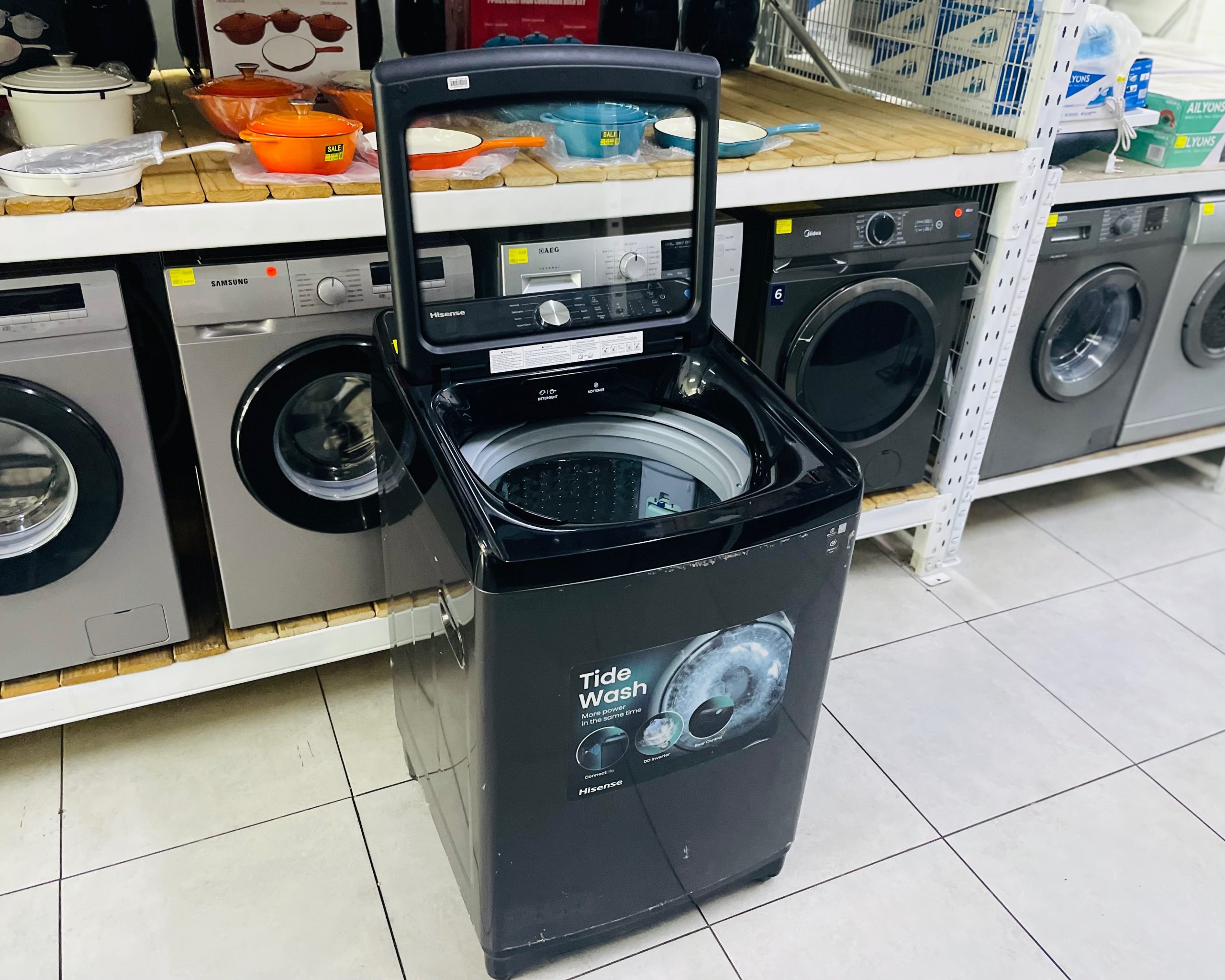 18kg Hisense WT5T1825DT top loader - Image 3