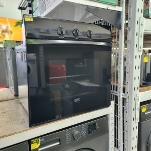 DEFY OVEN SLIMLINE 600E BLACK GLASS