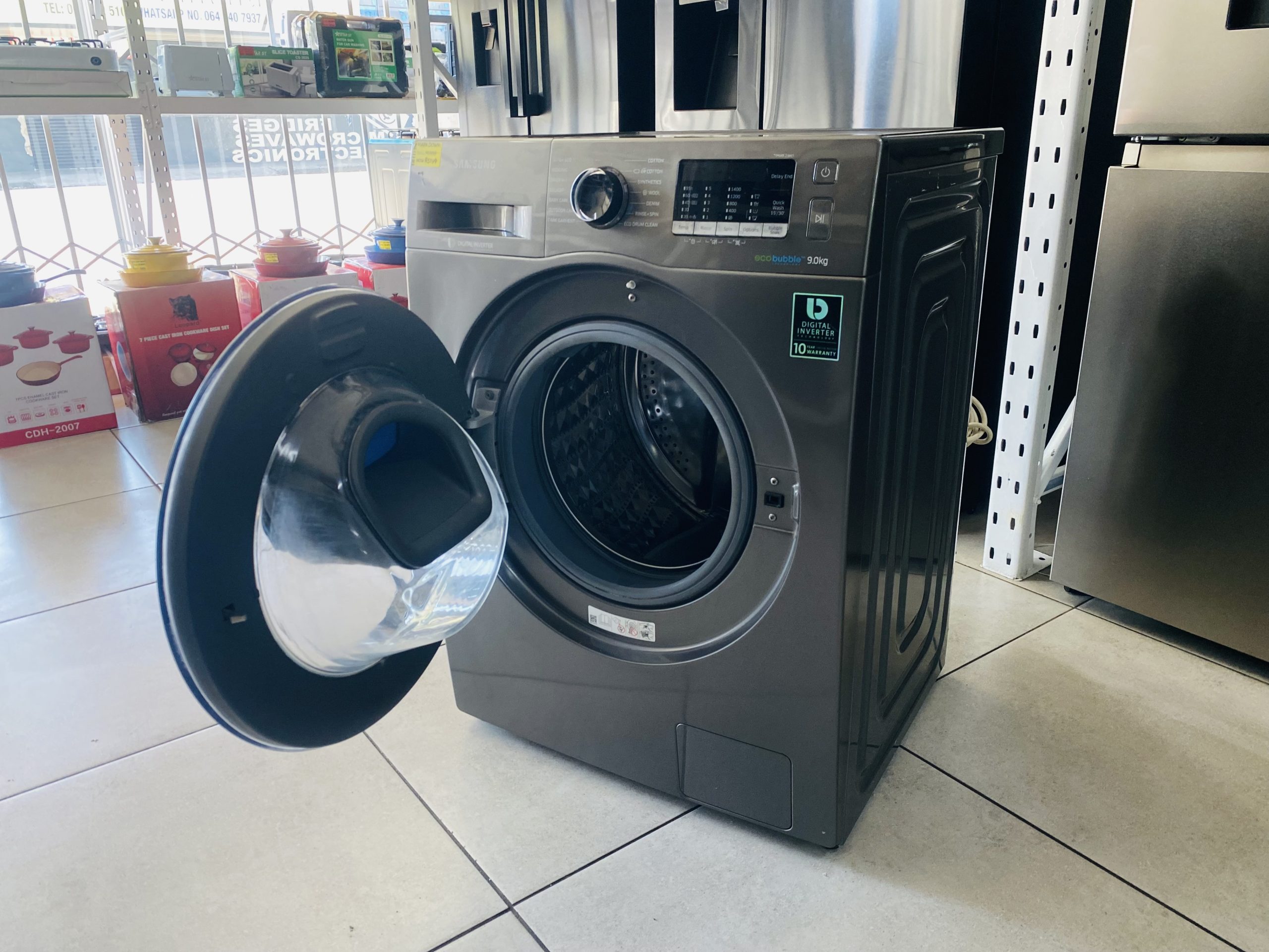 SAMSUNG 9KG FRONT LOADER WASHING MACHINE WW90K5410UX - Image 2
