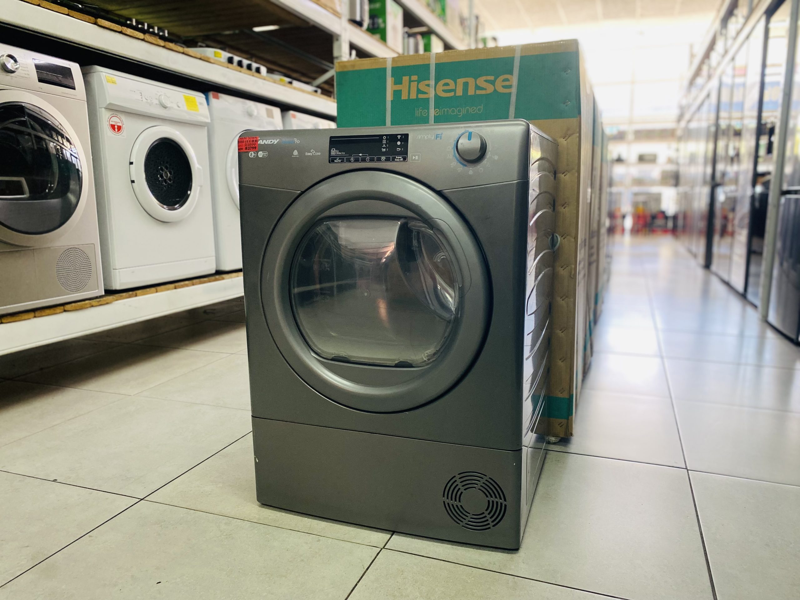 CANDY 8KG SMART PRO CONDENSER TUMBLE DRYER WITH WI-FI APP CONTROL CSO C8TRER-ZA - Image 2