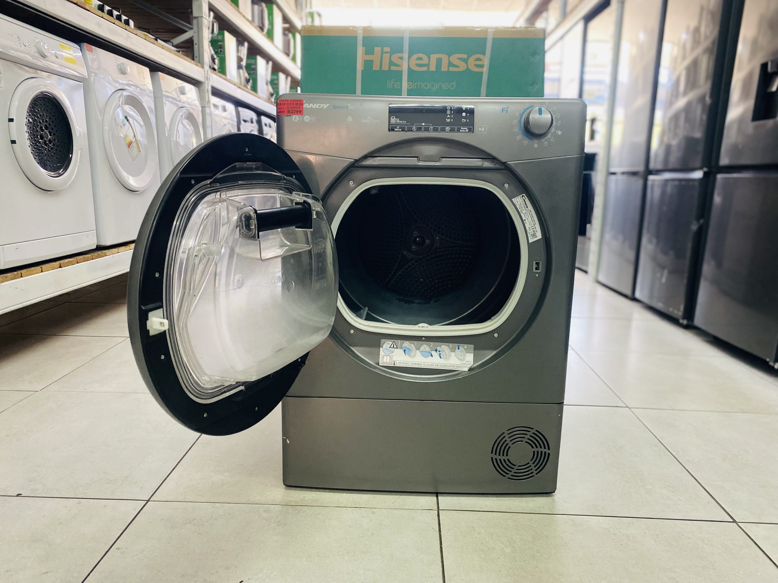 CANDY 8KG SMART PRO CONDENSER TUMBLE DRYER WITH WI-FI APP CONTROL CSO C8TRER-ZA - Image 3