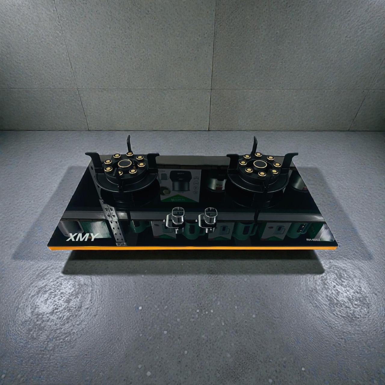 XMY 2 BURNER AUTOMATIC GAS COOKER RH-6002