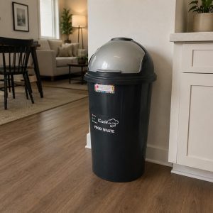 SWING TOP DUSTBIN CONTOUR HOUSEWARE